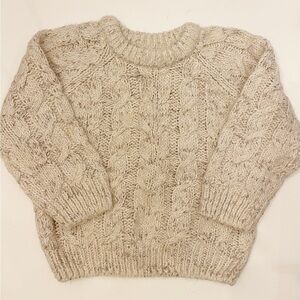 Zara Cream Cable Knit Sweater - 2/3 yrs